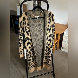 Leopard print duster / open cardigan 🐆
